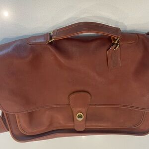 Vintage COACH genuine leather computer/book bag